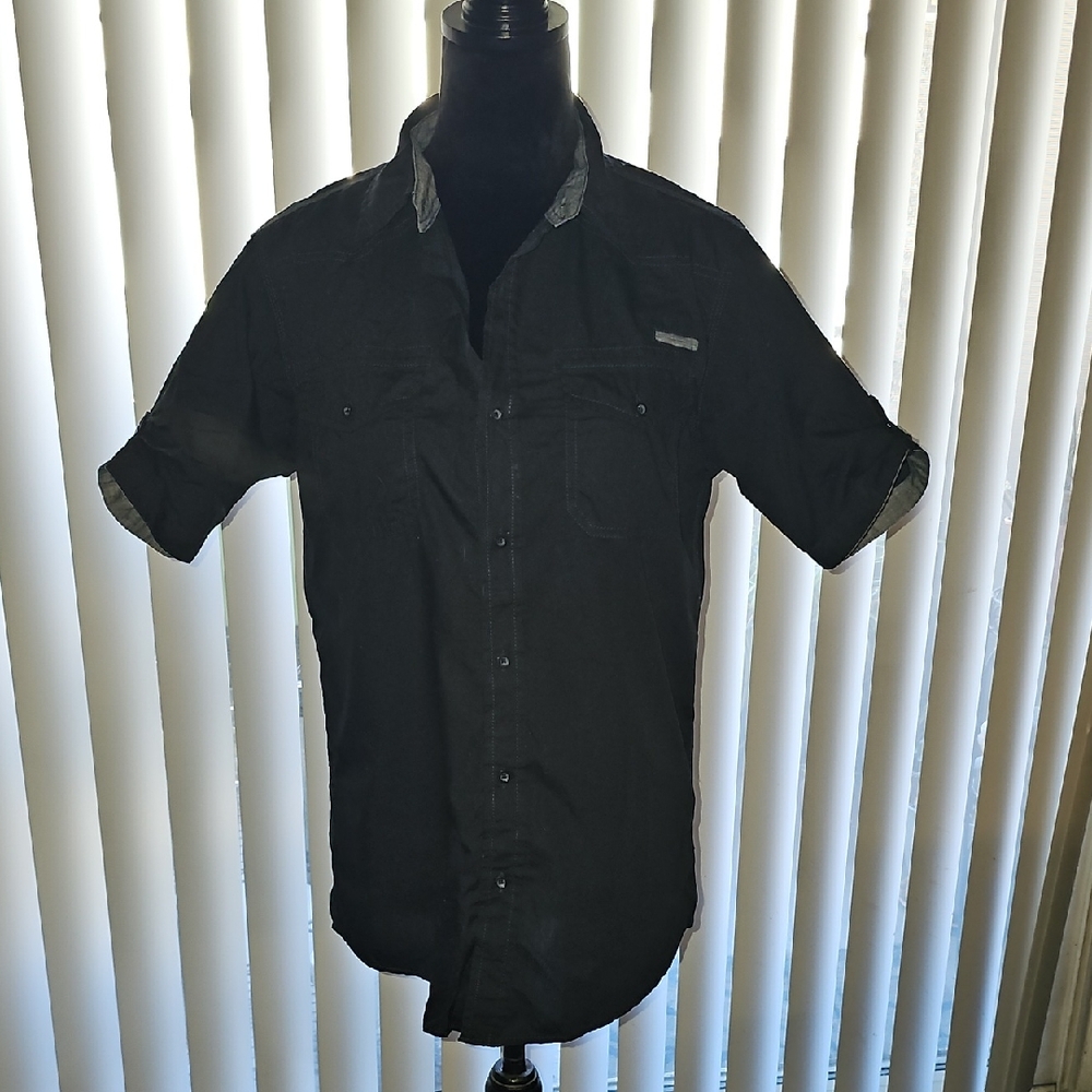 Black Jack Black Button-Up Shirt Size M Tote 1